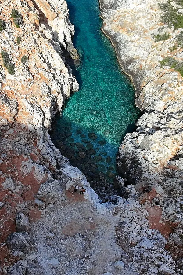 Katholiko bay top view in the afternoon