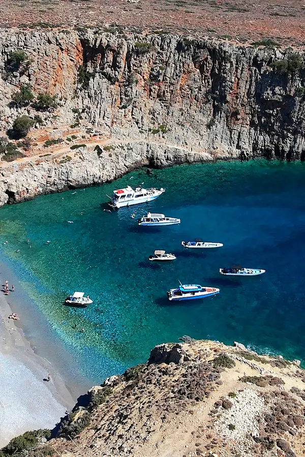 Menies beach bay parked boats view from top